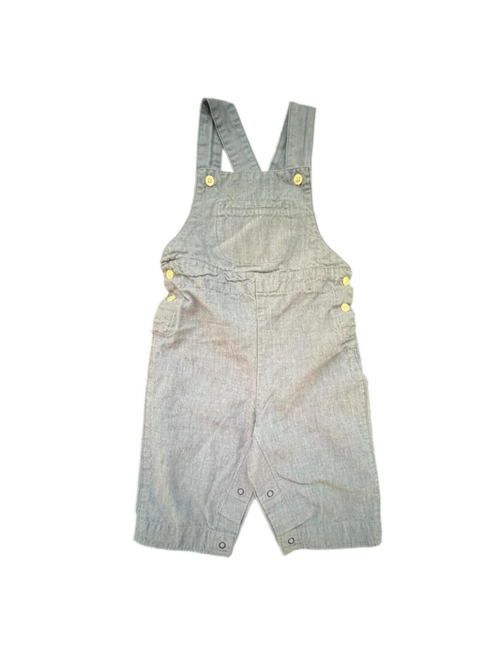 Baby GAP Chambray Blue Overalls 6 -12m